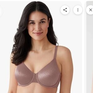 WACOAL Back Appeal Smoothing Burlwood Underwire Bra Size 34G